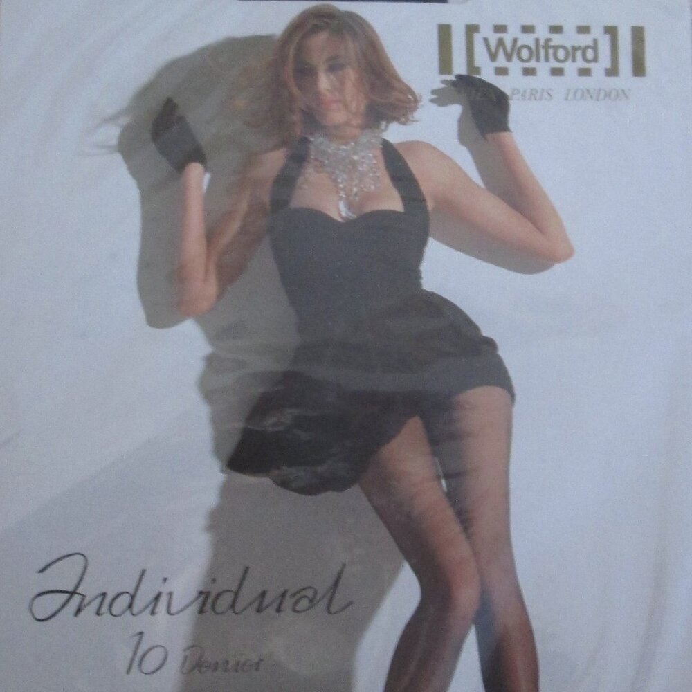 1st Quality Wolford Individual 10 Stockings - Medium - in Admiral Blue